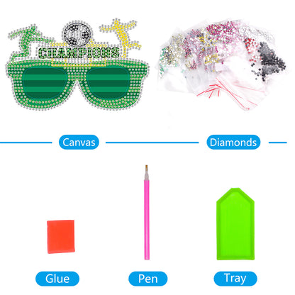 Diamond Painting Decorative Spectacles Handmade DIY Glasses Props Children Gifts