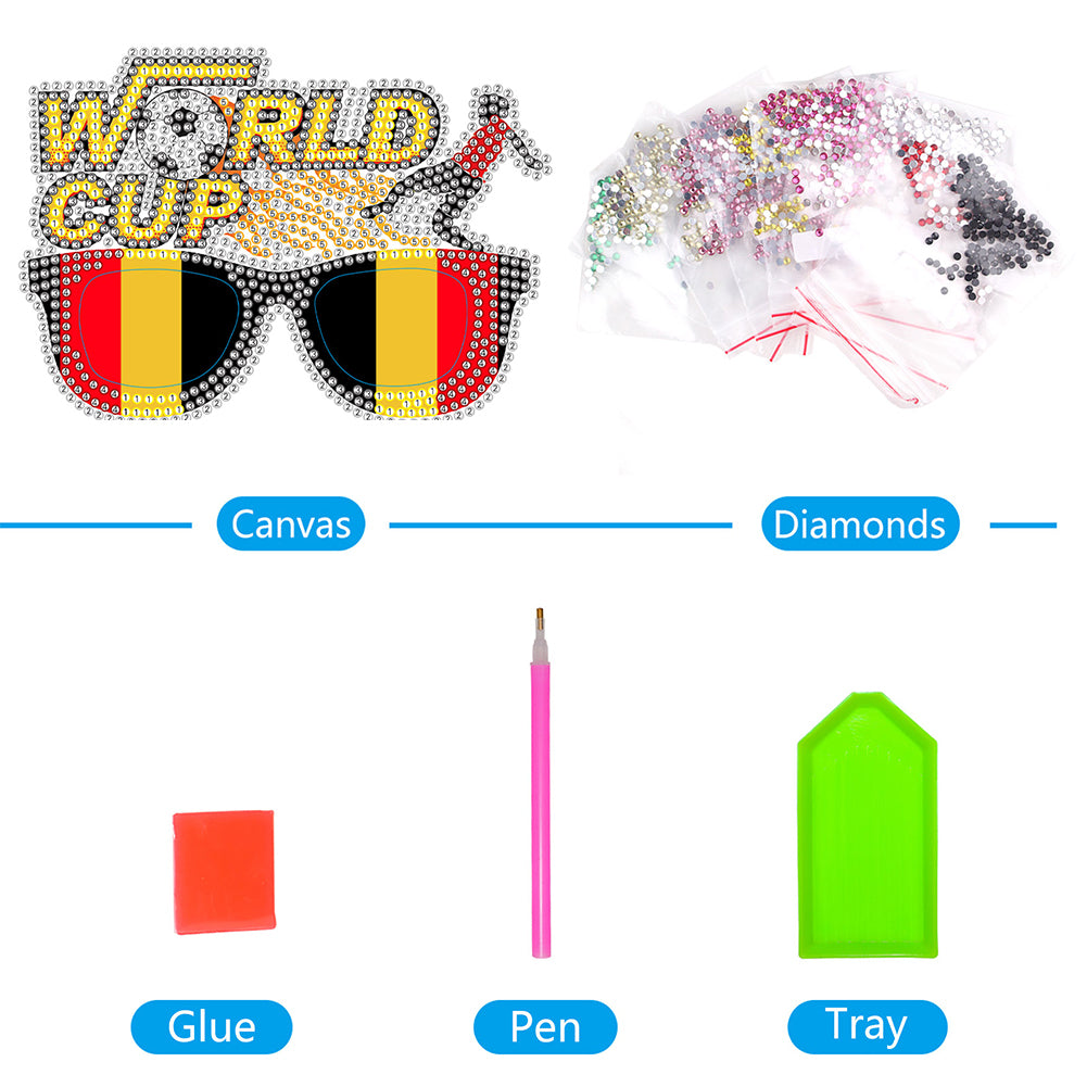 Diamond Painting Decorative Spectacles Handmade DIY Glasses Props Children Gifts