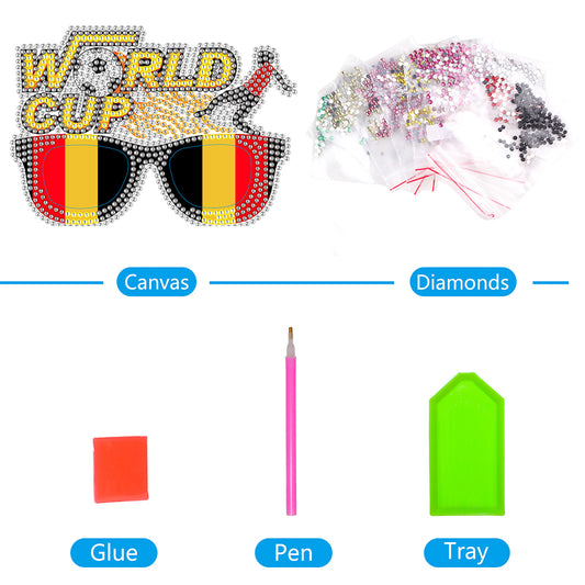 Diamond Painting Decorative Spectacles Handmade DIY Glasses Props Children Gifts