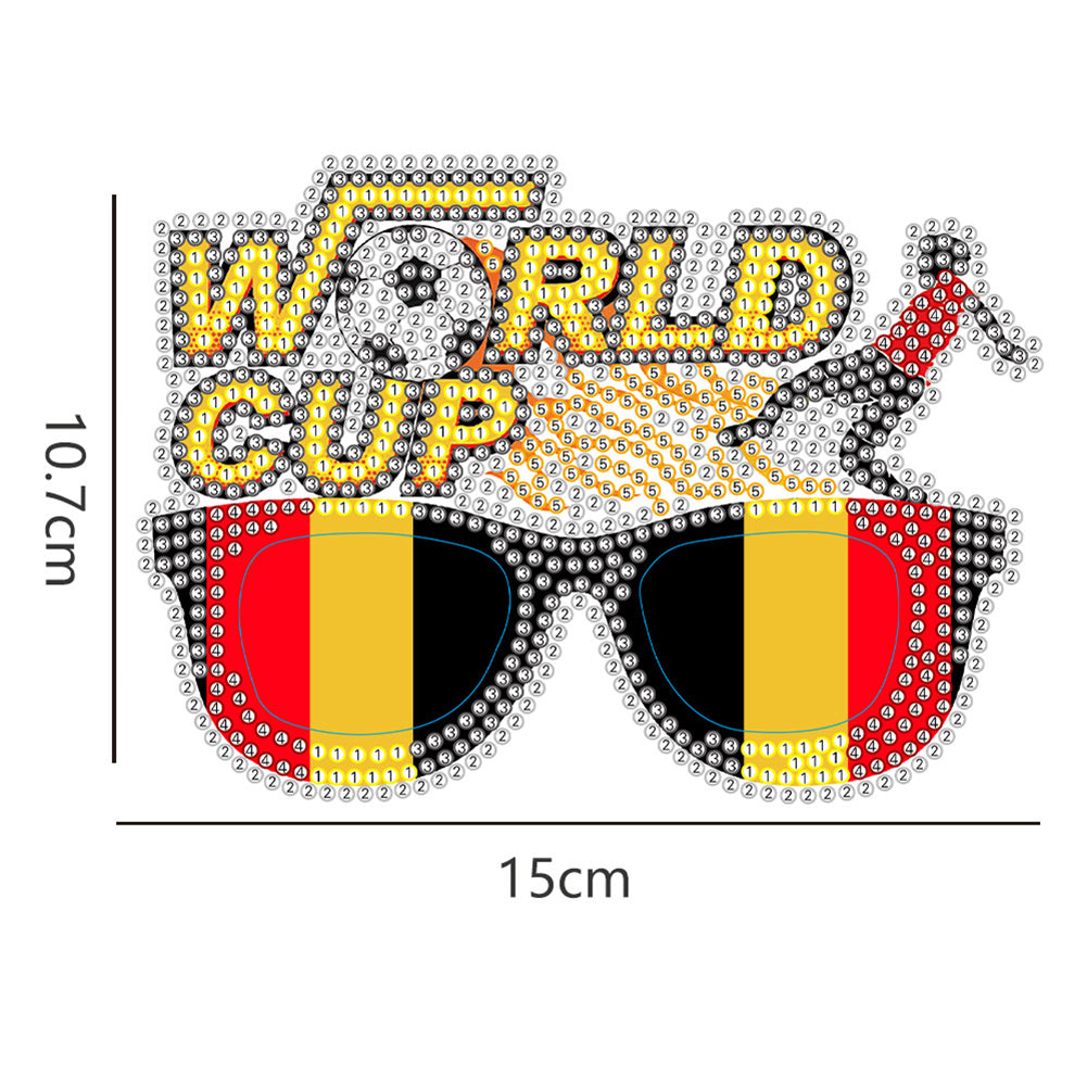 Diamond Painting Decorative Spectacles Handmade DIY Glasses Props Children Gifts