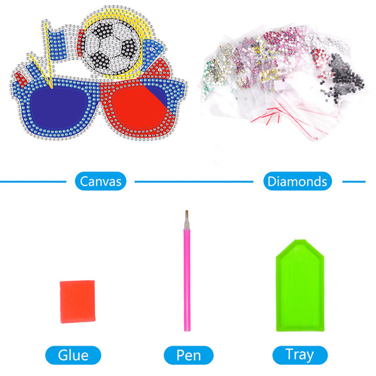 Diamond Painting Decorative Spectacles Handmade DIY Glasses Props Children Gifts