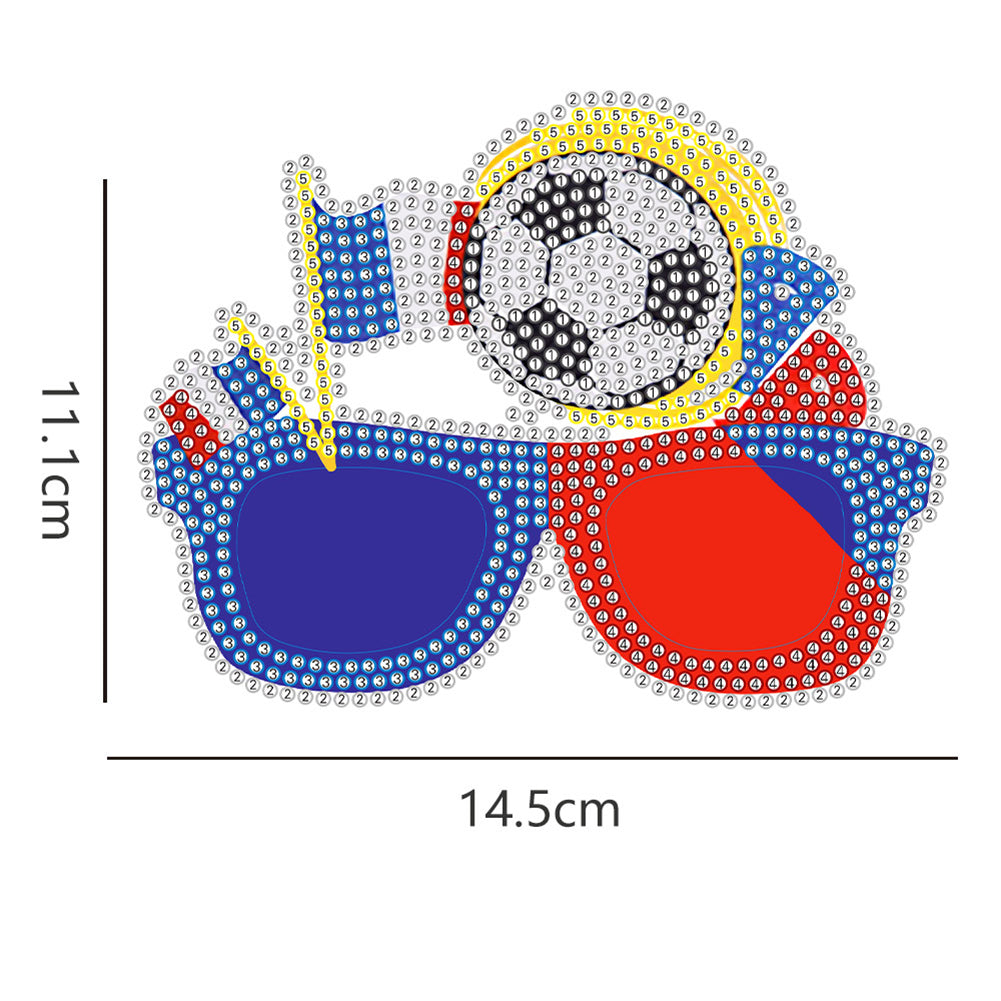 Diamond Painting Decorative Spectacles Handmade DIY Glasses Props Children Gifts