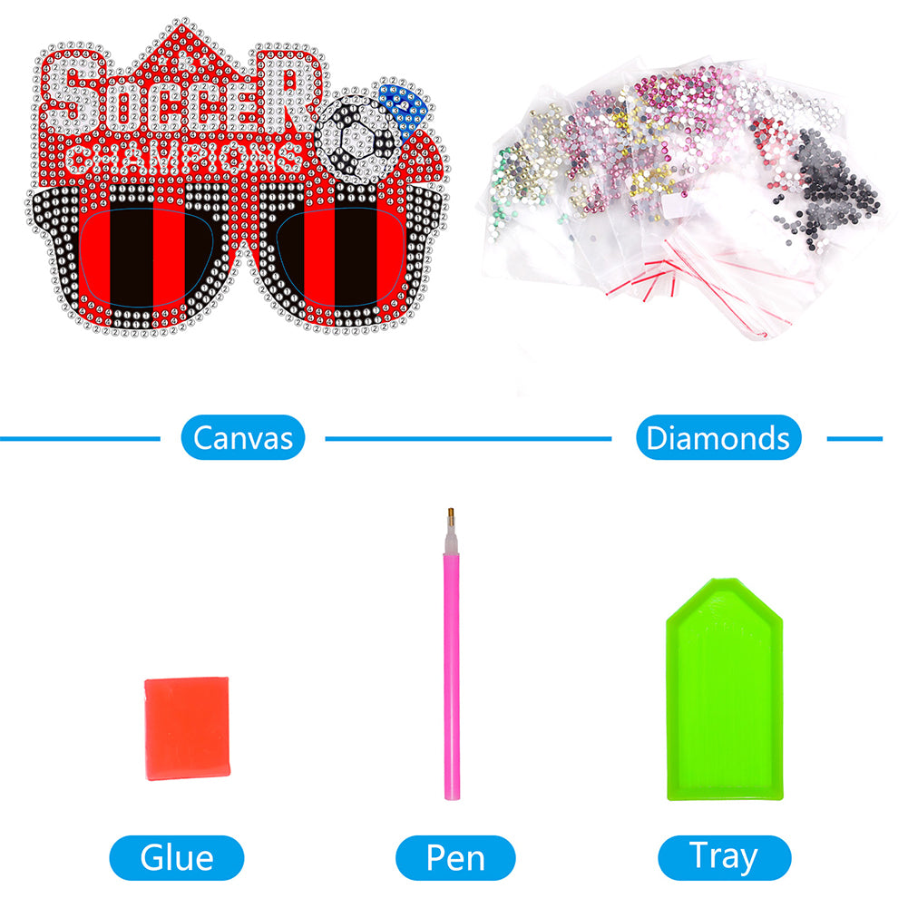 Diamond Painting Decorative Spectacles Handmade DIY Glasses Props Children Gifts