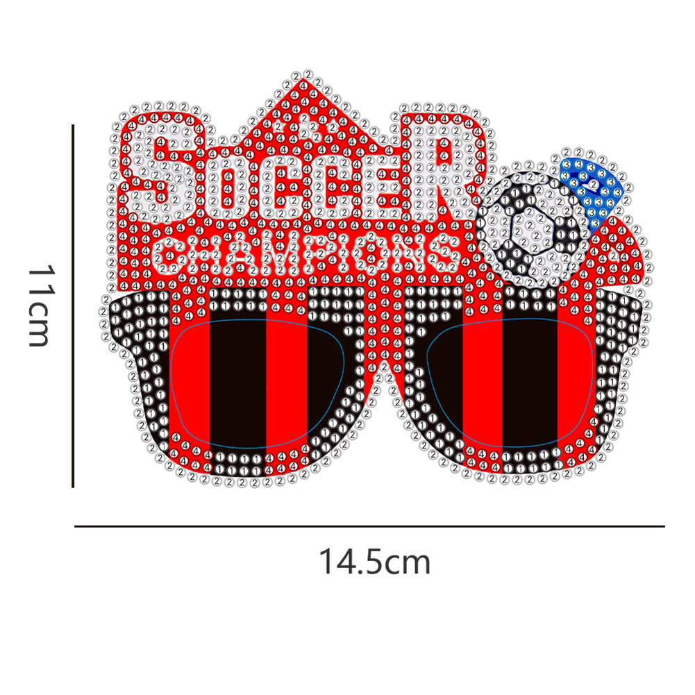 Diamond Painting Decorative Spectacles Handmade DIY Glasses Props Children Gifts