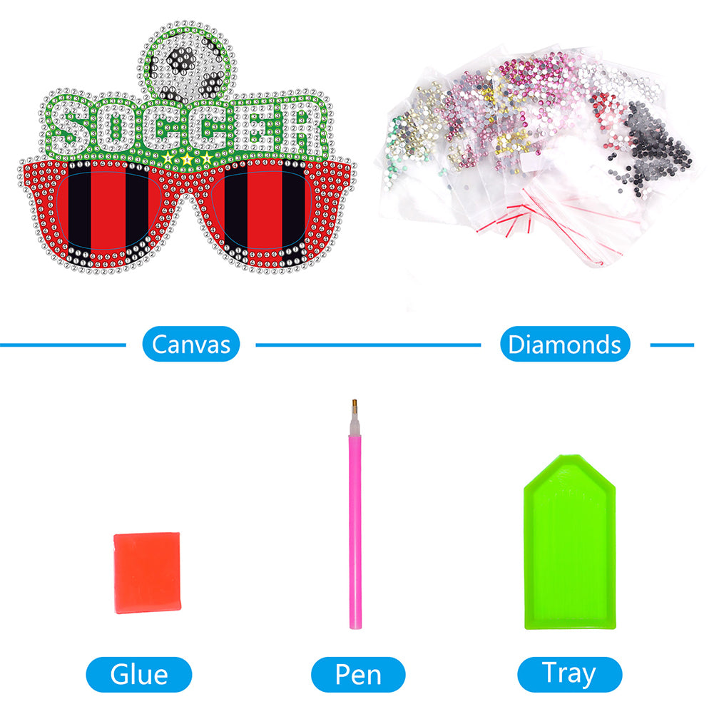 Diamond Painting Decorative Spectacles Handmade DIY Glasses Props Children Gifts