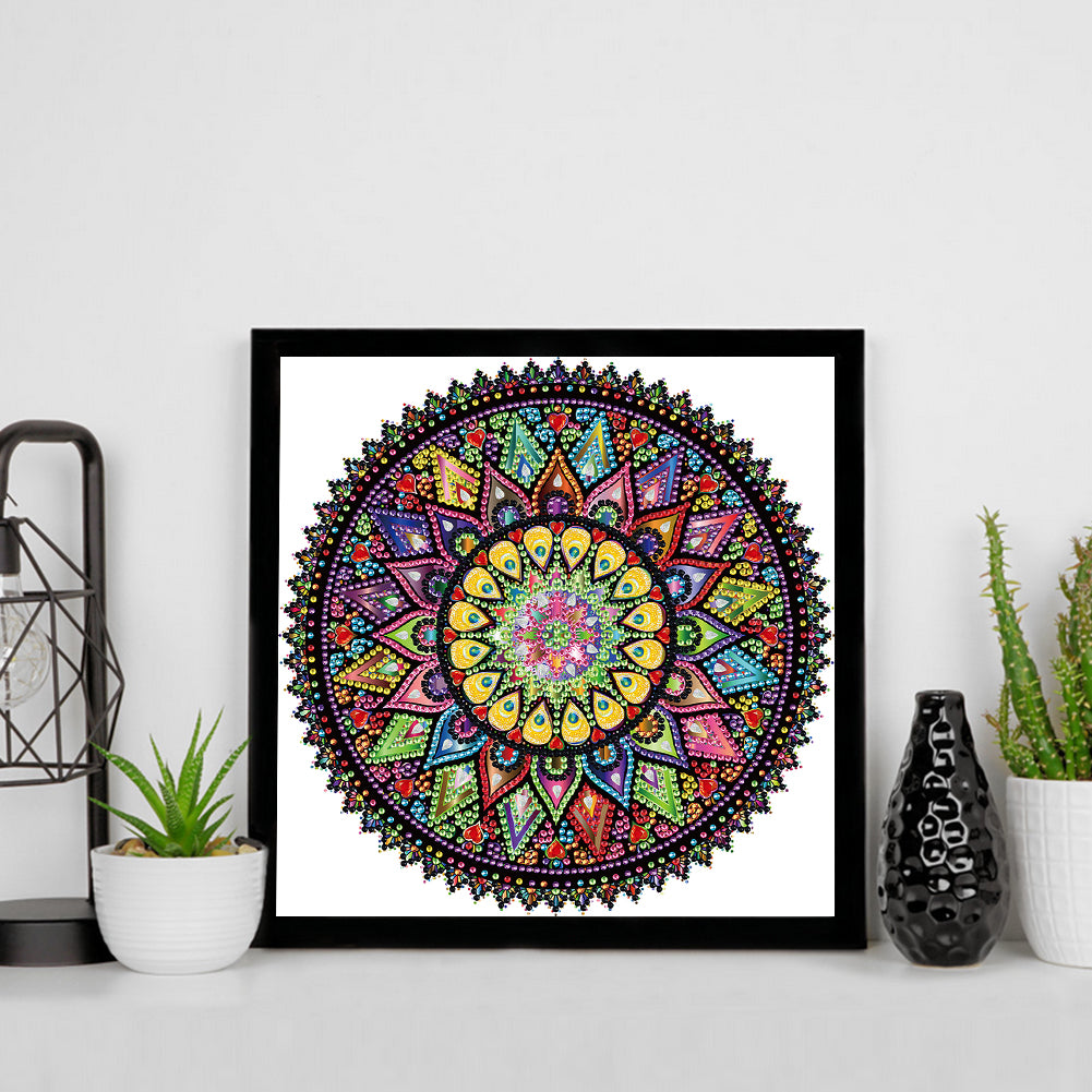 Mandala - Special Shaped Drill Diamond Painting 30*30CM
