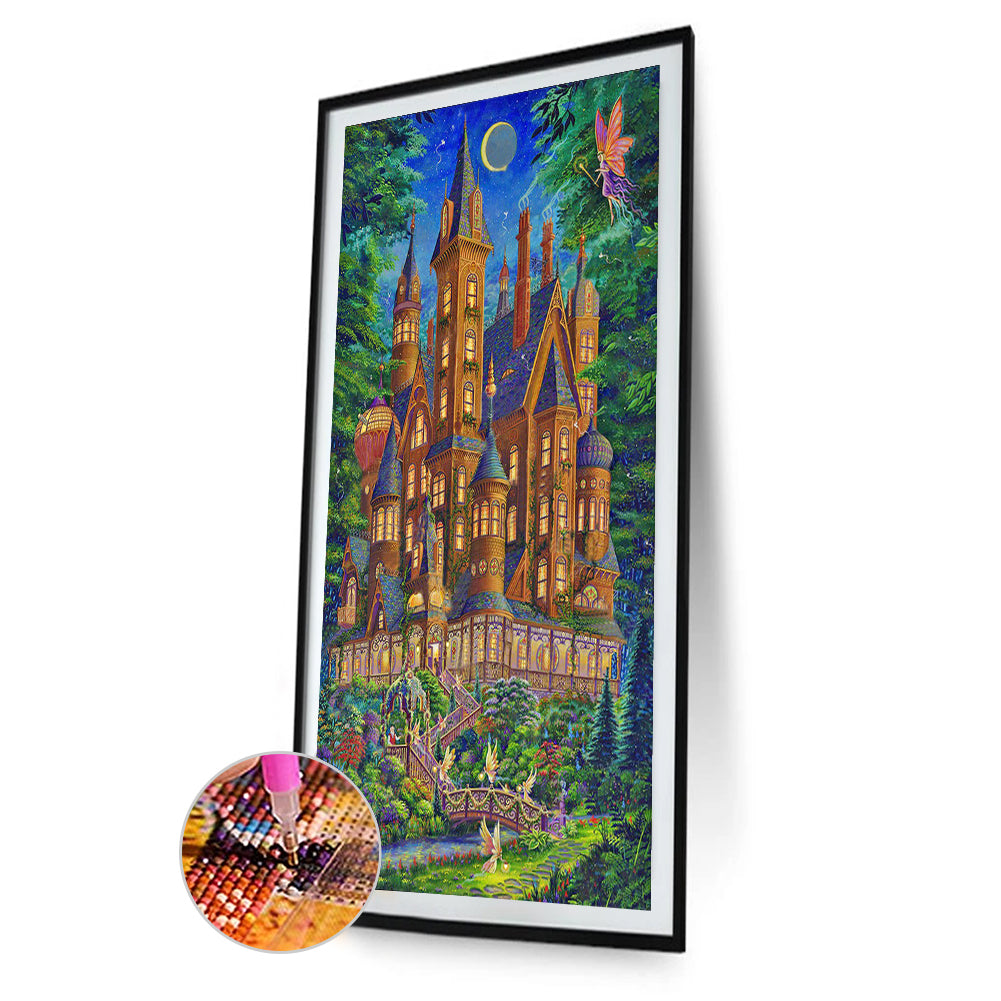 Fairy Castle - Full Round Drill Diamond Painting 35*55CM