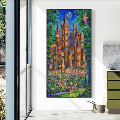Fairy Castle - Full Round Drill Diamond Painting 35*55CM