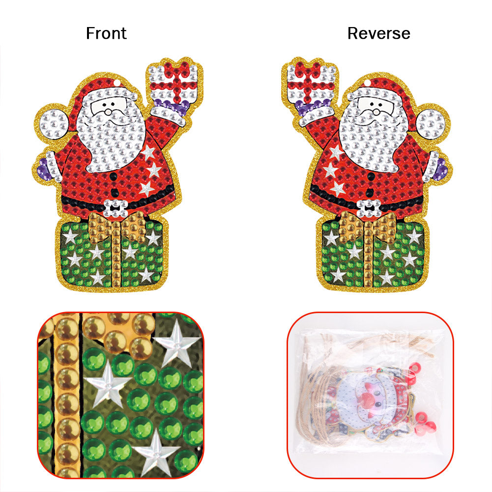 5pcs Diamond Painting Atmosphere Decoration Handmade for Children Christmas Gift