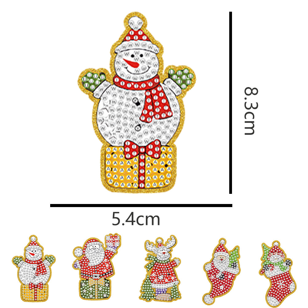 5pcs Diamond Painting Atmosphere Decoration Handmade for Children Christmas Gift