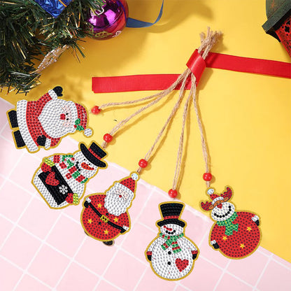 5pcs Diamond Painting Atmosphere Decoration Handmade for Children Christmas Gift