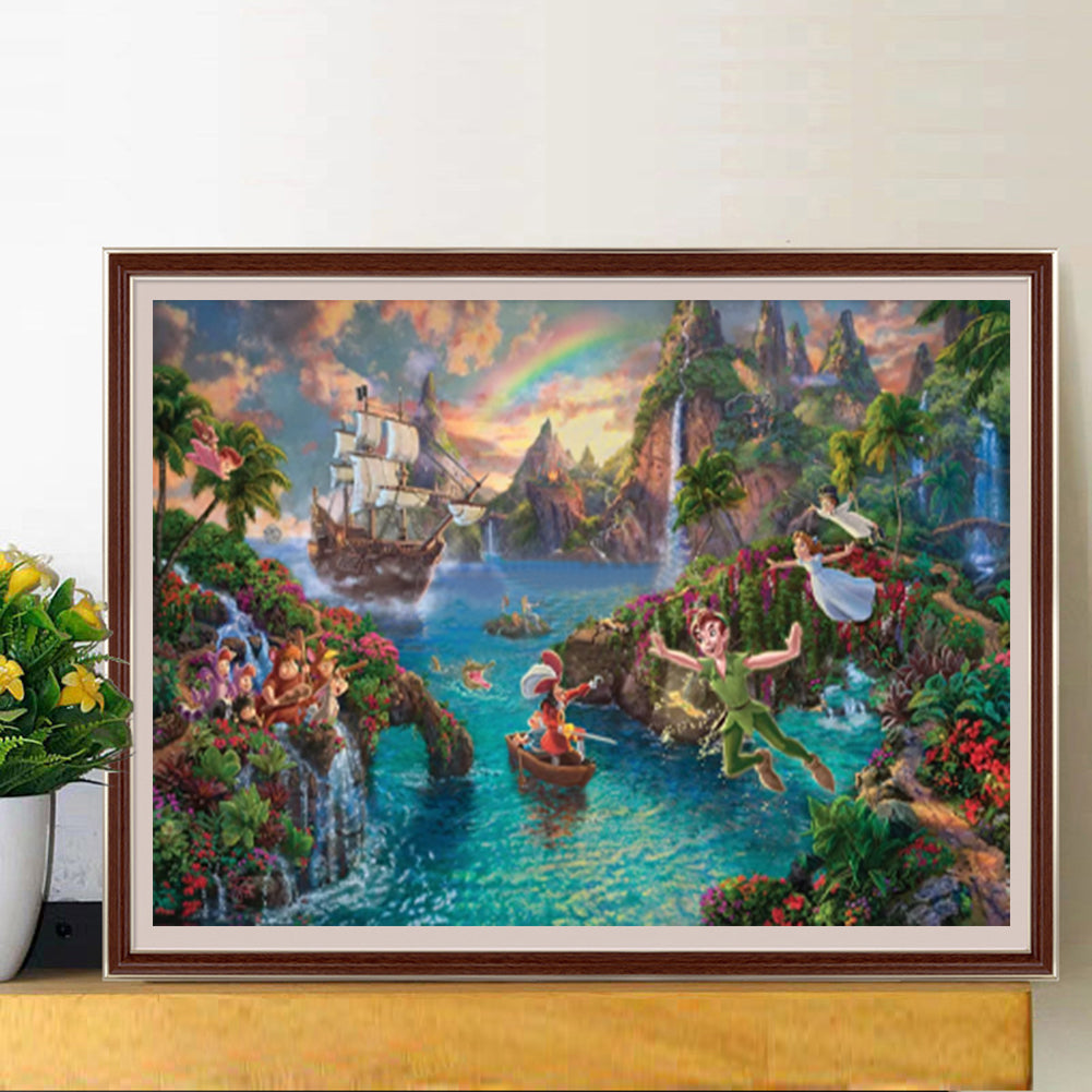 Disney Dreams Peter Pan'S Neverland - Full Round Drill Diamond Painting 50*30CM
