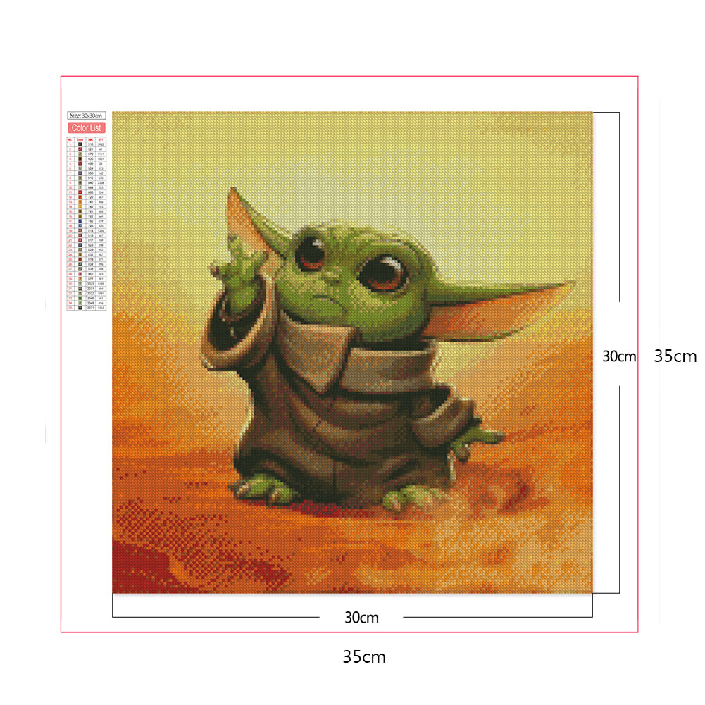 Yoda - Full Square Drill Diamond Painting 30*30CM