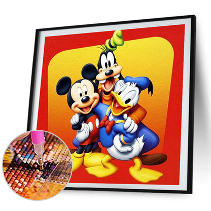 Mickey Mouse Donald Duck - Full Square Drill Diamond Painting 30*30CM