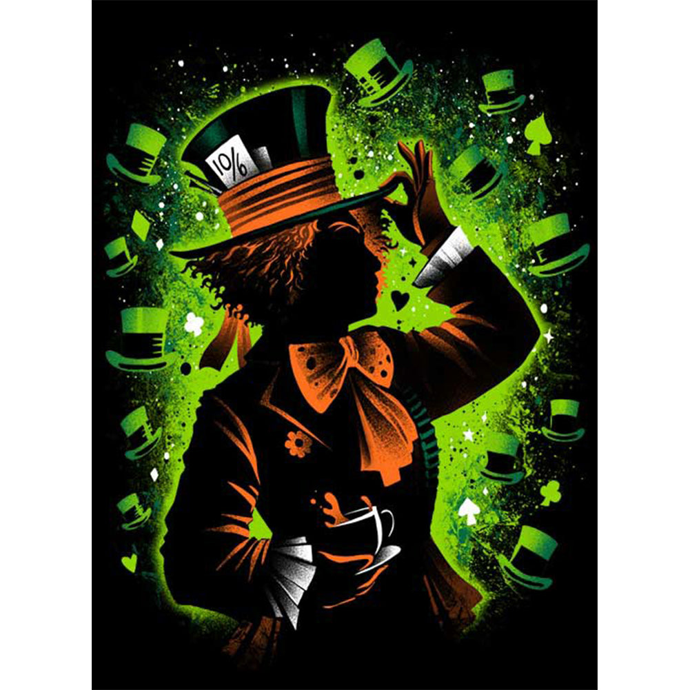 Mad Hatter - Full Round Drill Diamond Painting 40*50CM