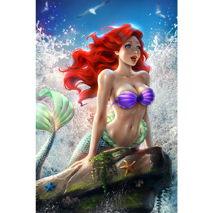 Princess Ariel - Full Round Drill Diamond Painting 30*40CM