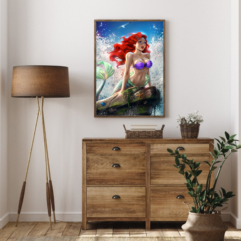 Princess Ariel - Full Round Drill Diamond Painting 30*40CM