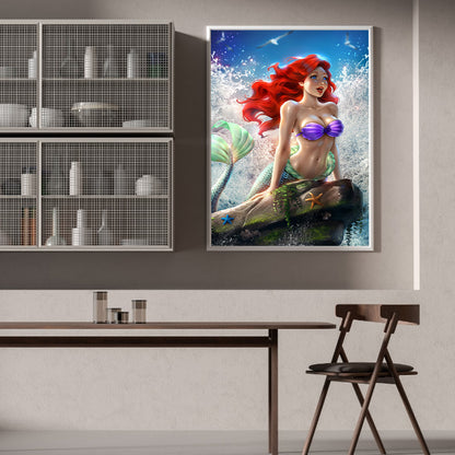 Princess Ariel - Full Round Drill Diamond Painting 30*40CM