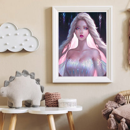 Princess Elsa - Full Round Drill Diamond Painting 30*40CM