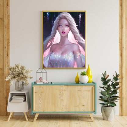 Princess Elsa - Full Round Drill Diamond Painting 30*40CM