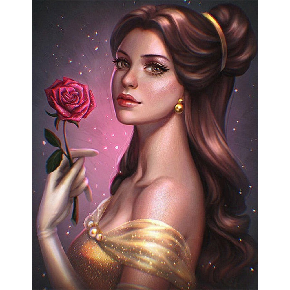 Princess Belle - Full Round Drill Diamond Painting 30*40CM