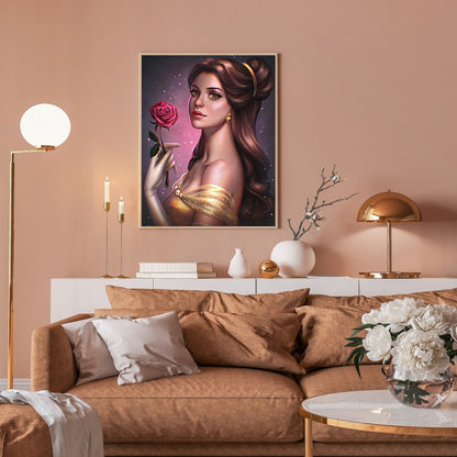 Princess Belle - Full Round Drill Diamond Painting 30*40CM