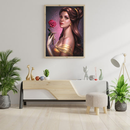 Princess Belle - Full Round Drill Diamond Painting 30*40CM