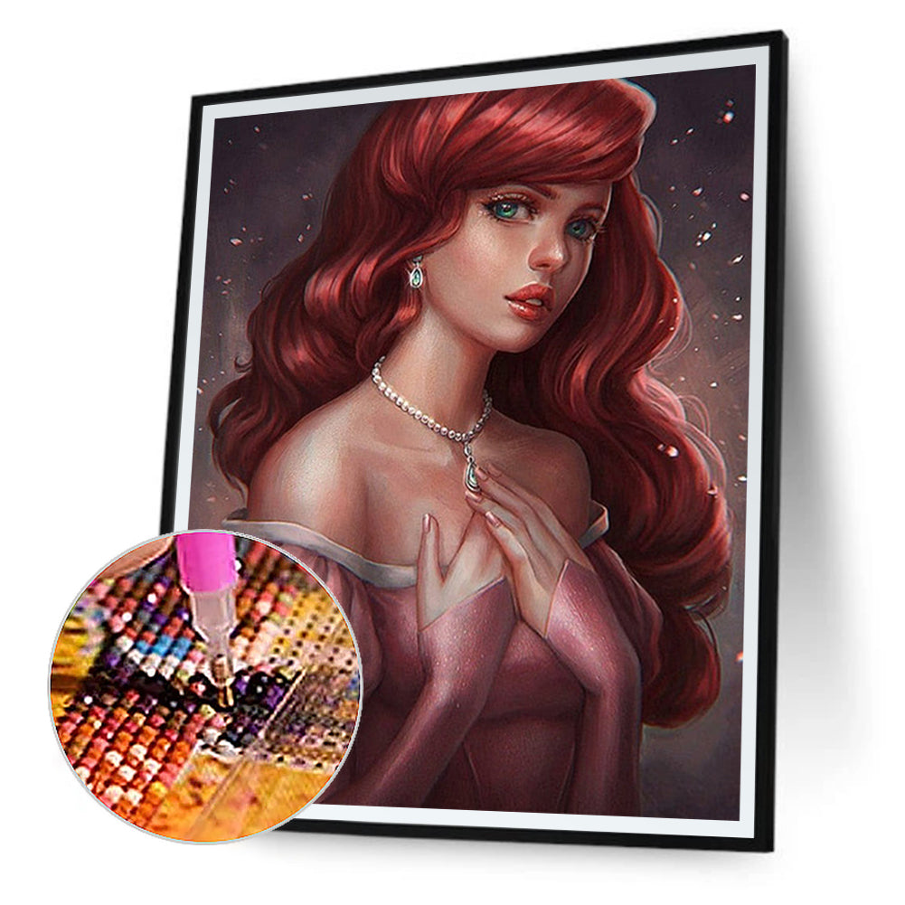 Princess Ariel - Full Round Drill Diamond Painting 30*40CM