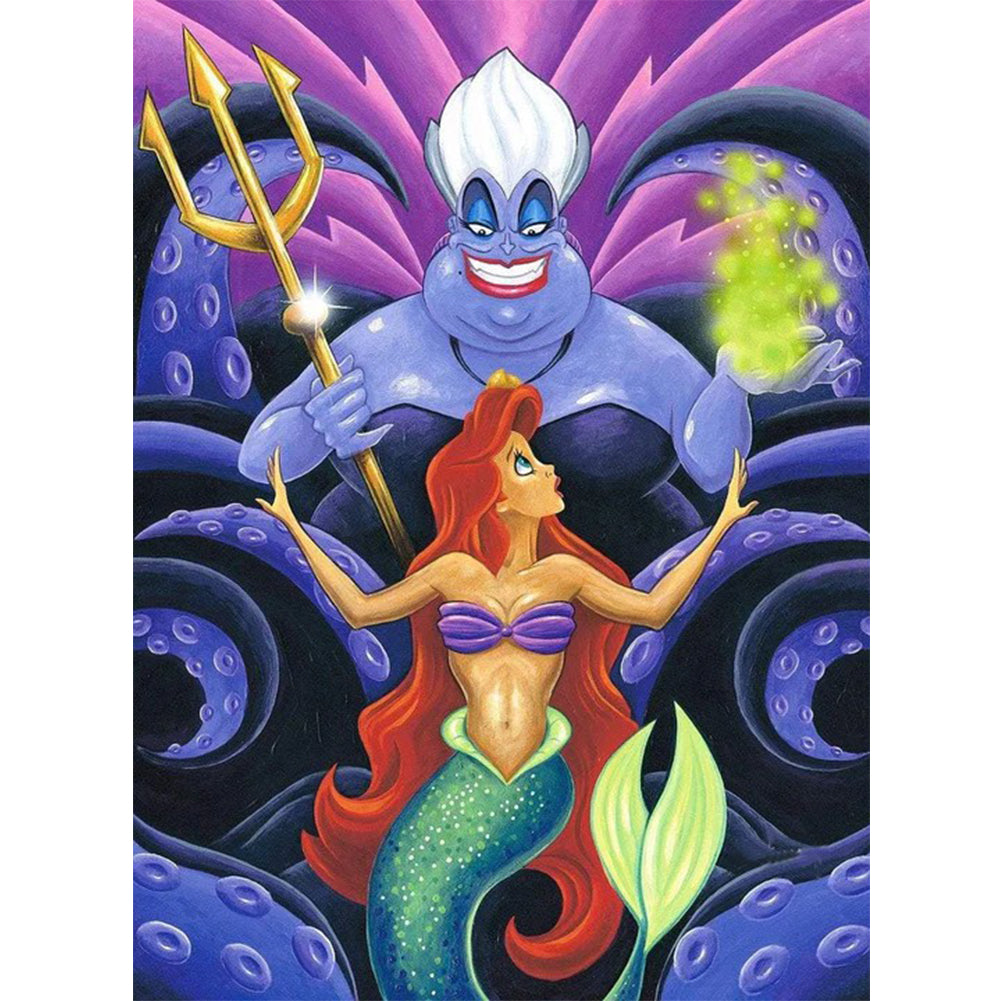 Princess Ariel - Full Round Drill Diamond Painting 30*40CM