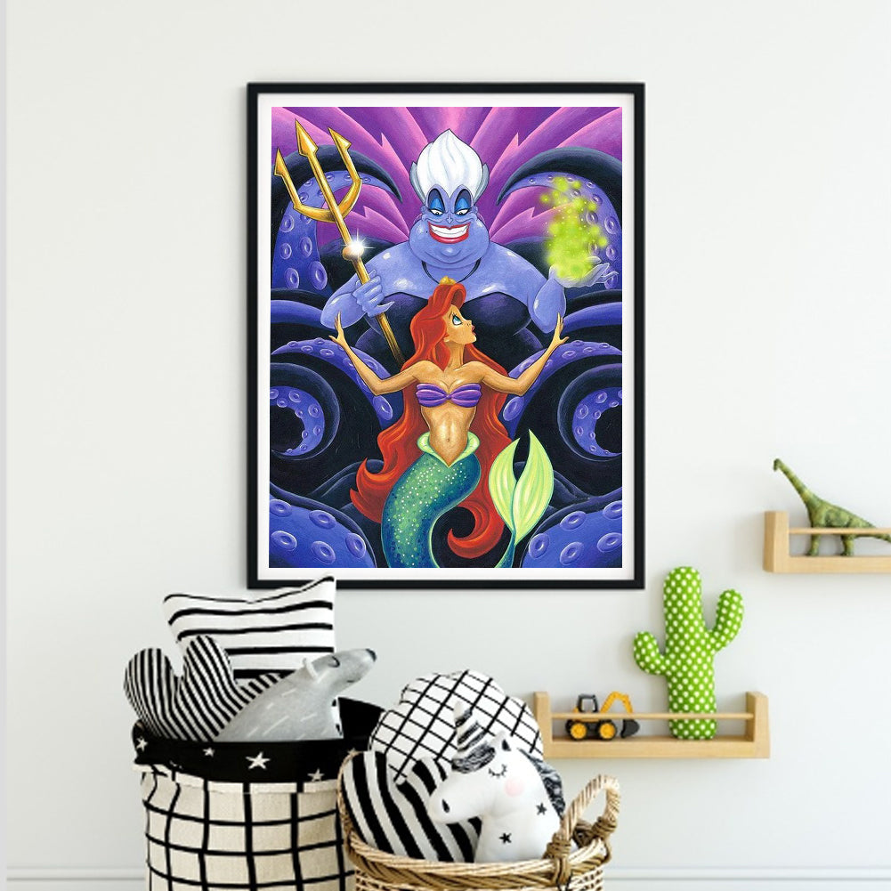 Princess Ariel - Full Round Drill Diamond Painting 30*40CM