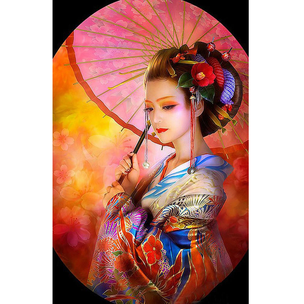 Japanese Girl - Full Round Drill Diamond Painting 40*50CM