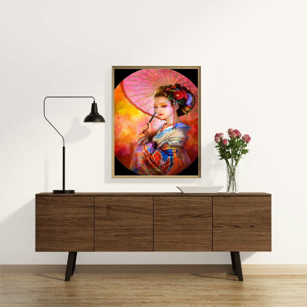 Japanese Girl - Full Round Drill Diamond Painting 40*50CM