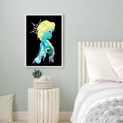 Elsa Silhouette - Full Square Drill Diamond Painting 40*50CM