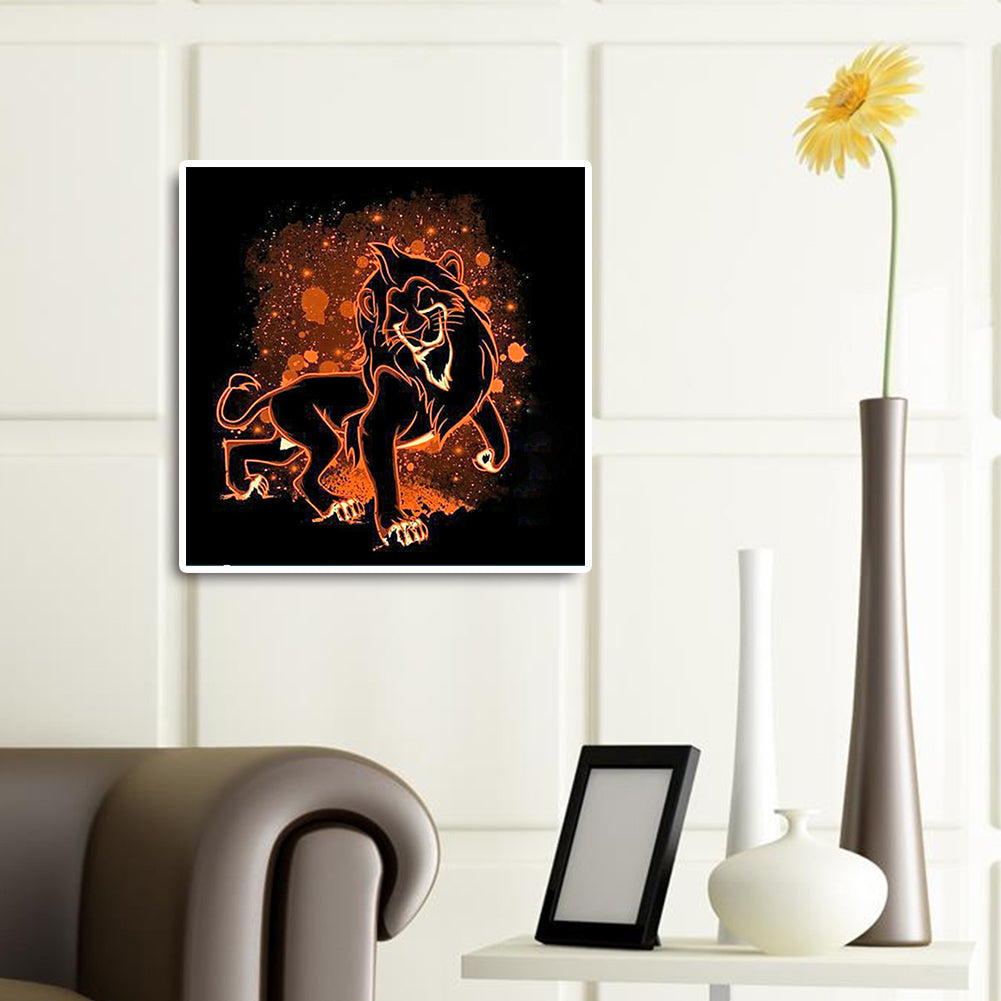 Lion King Silhouette - Full Square Drill Diamond Painting 40*40CM