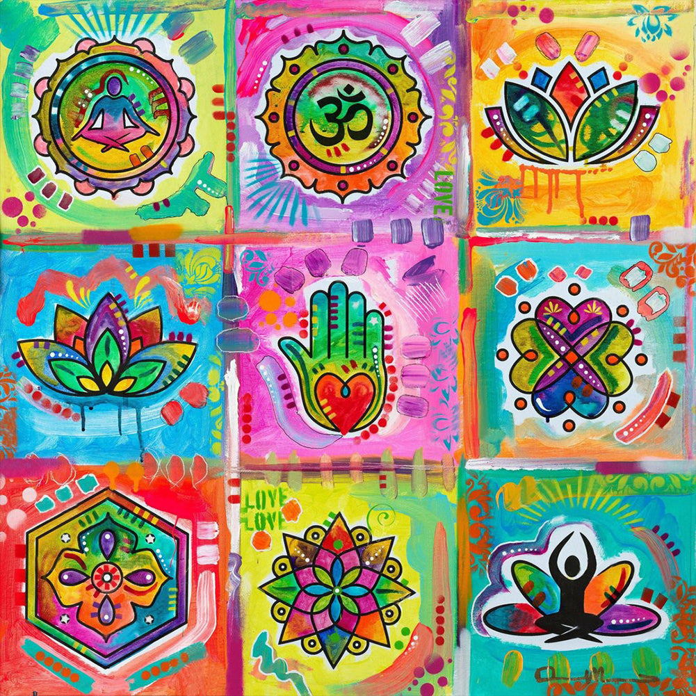 Meditation Puzzle - Full Square Drill Diamond Painting 40*40CM