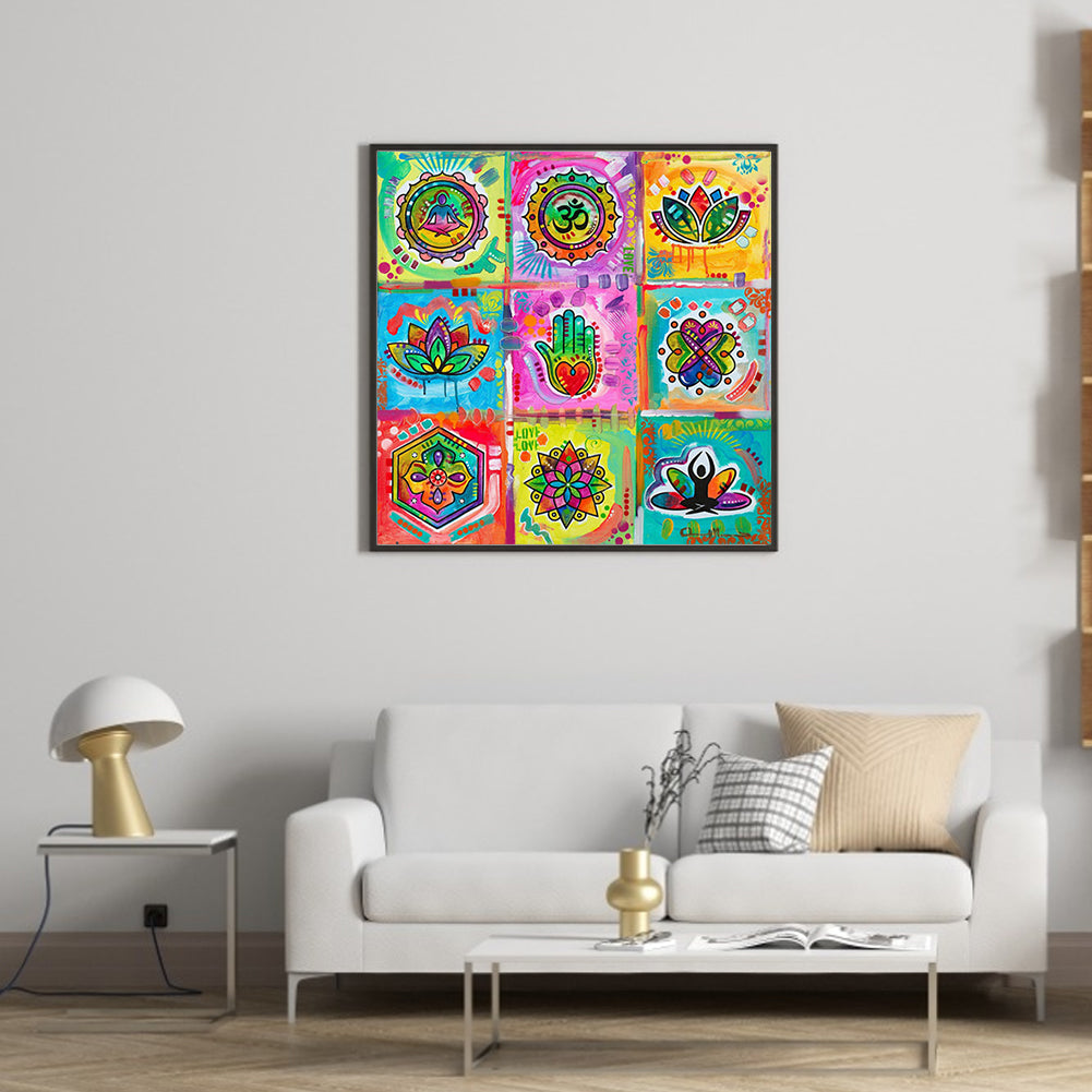 Meditation Puzzle - Full Square Drill Diamond Painting 40*40CM