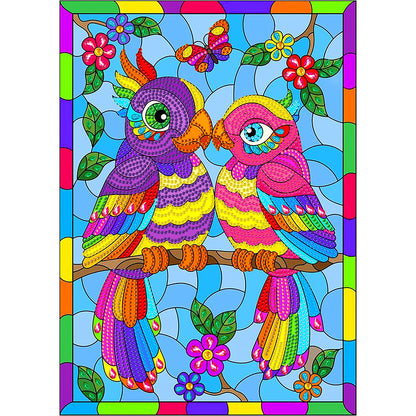 Rainbow Bird - Special Shaped Drill Diamond Painting 30*40CM