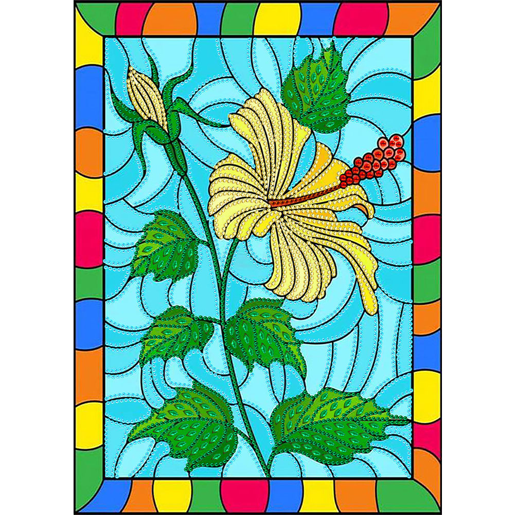 Rainbow Art Flower - Special Shaped Drill Diamond Painting 30*40CM