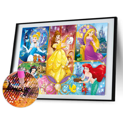 Disney Princess - Full Round Drill Diamond Painting 40*30CM