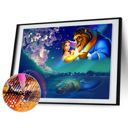 Beauty And The Beast - Full Round Drill Diamond Painting 40*30CM