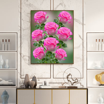 Rose - Full Round Drill Diamond Painting 50*60CM