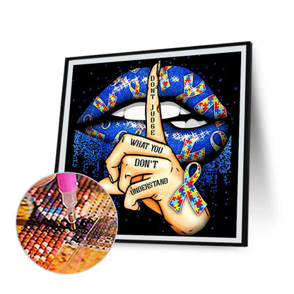 Keep Silent Gesture - Full Square Drill Diamond Painting 30*30CM