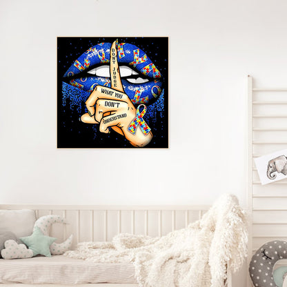 Keep Silent Gesture - Full Square Drill Diamond Painting 30*30CM