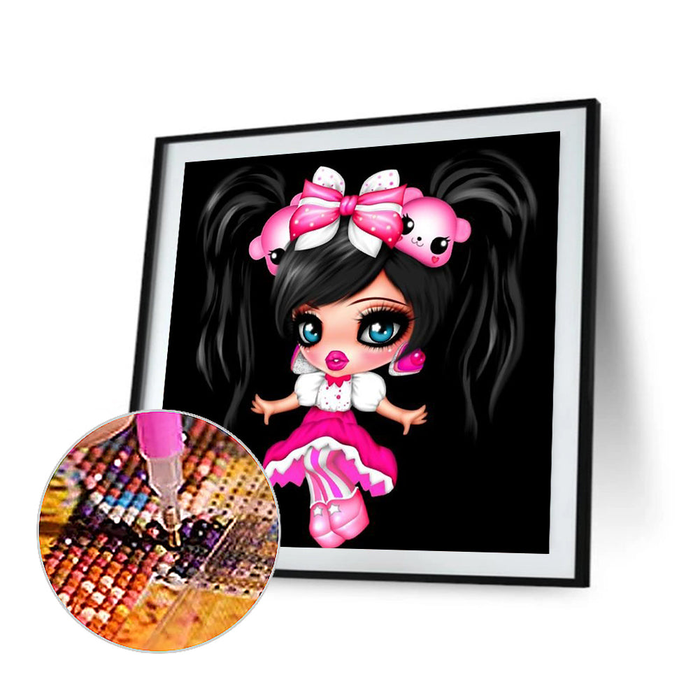 Big Eye Doll - Full Round Drill Diamond Painting 30*30CM