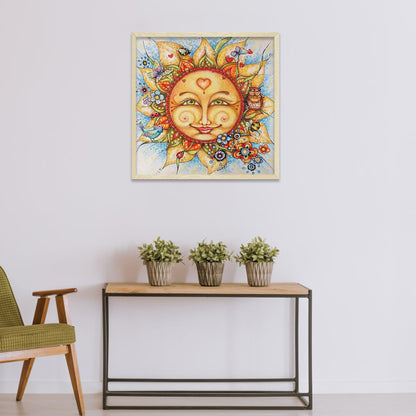 Sun Smiley - Full Round Drill Diamond Painting 50*50CM