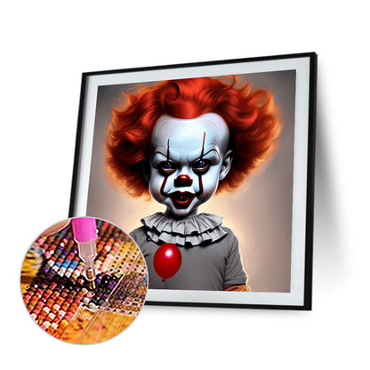 Clown - Full Round Drill Diamond Painting 30*30CM
