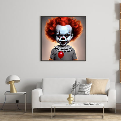 Clown - Full Round Drill Diamond Painting 30*30CM