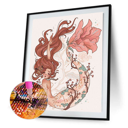 Mermaid - Full Round Drill Diamond Painting 30*40CM