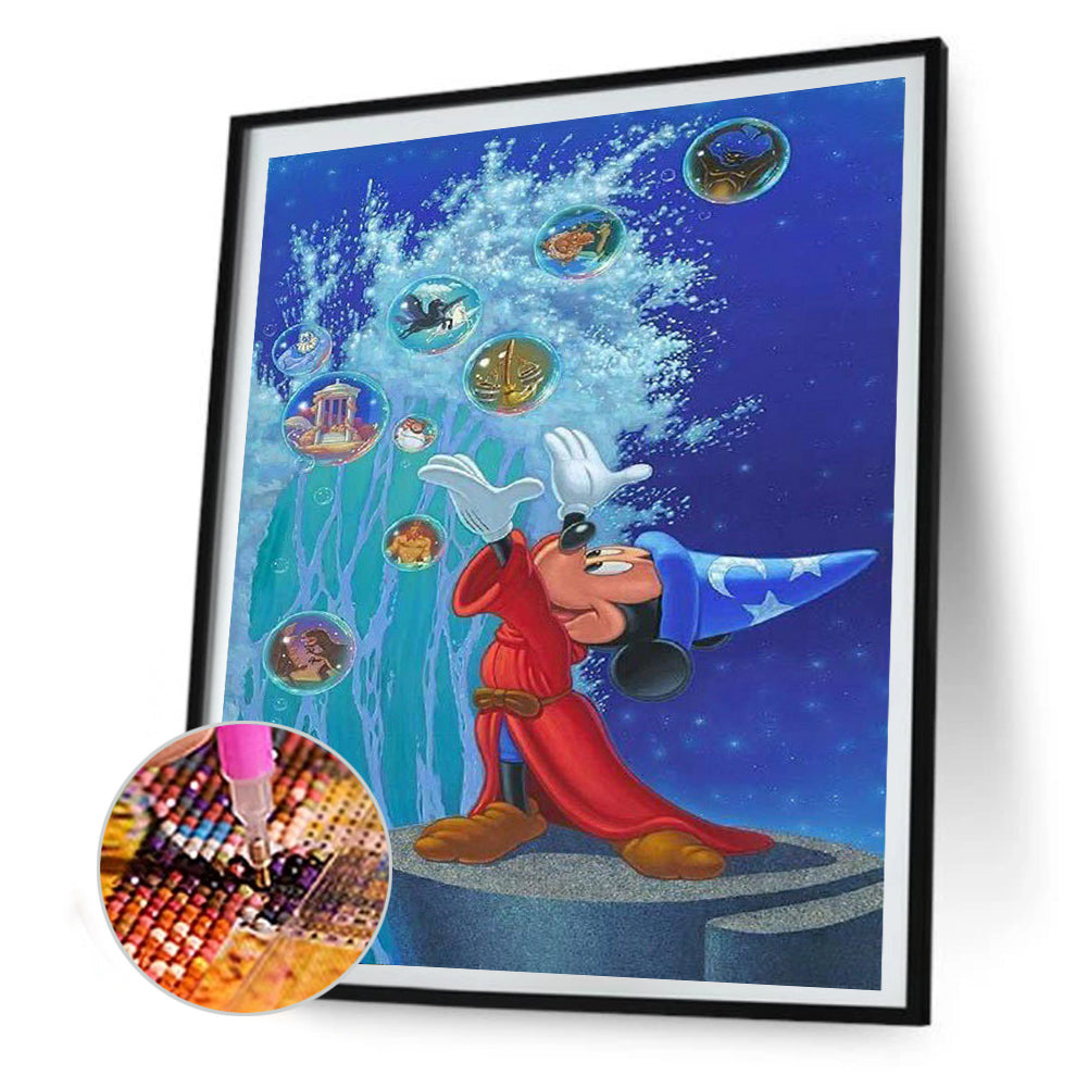 Mickey Mouse - Full Round Drill Diamond Painting 30*40CM