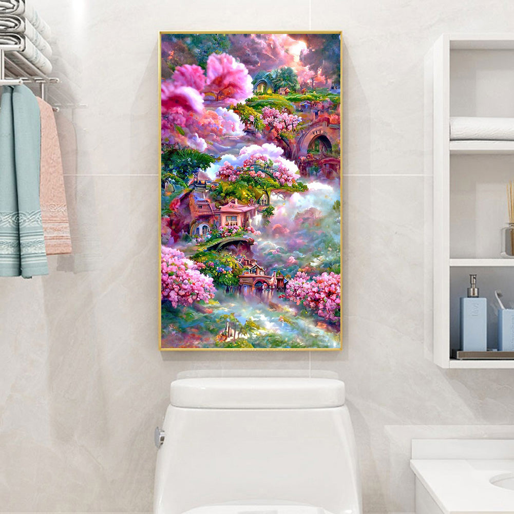 Flower Manor - Full Round Drill Diamond Painting 50*85CM